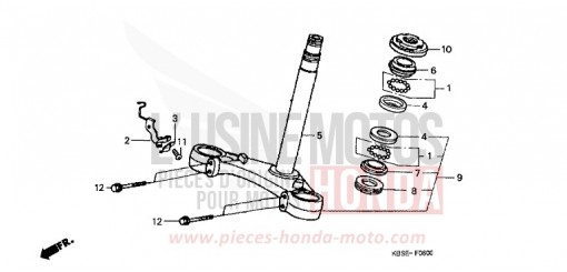 STEERING STEM NSR125R1 de 2001
